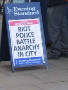 standard Headline spotted on Upper Street, 1/4/09