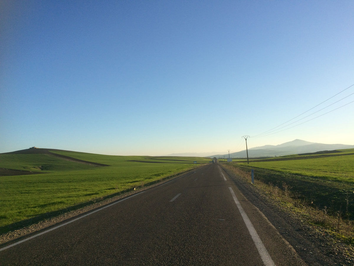 On the road in Morocco, New Year's Day 2017