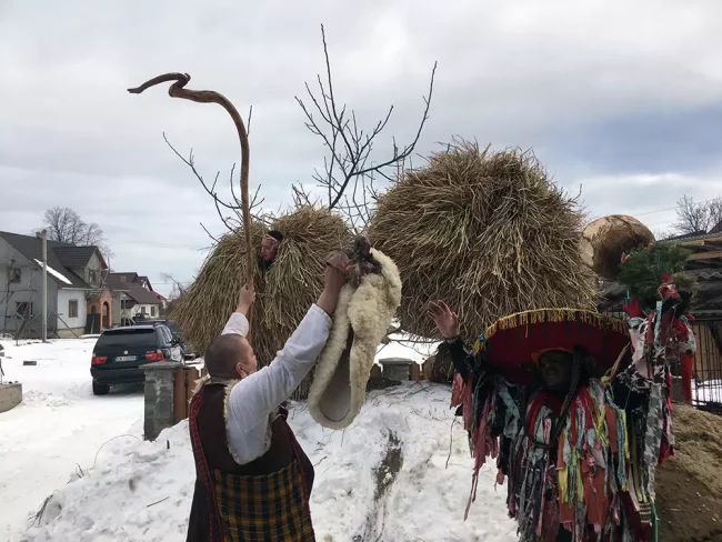 Malanka festival in Krasnoilsk, Ukraine